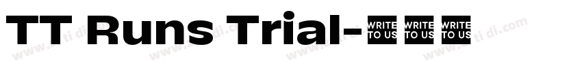 TT Runs Trial字体转换